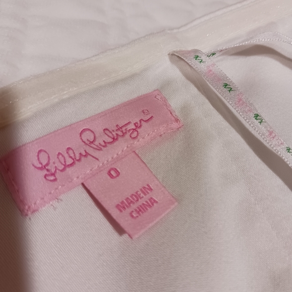 Lilly Pulitzer Lottie Dress Resort White Mariposa Placed - Picture 12 of 15